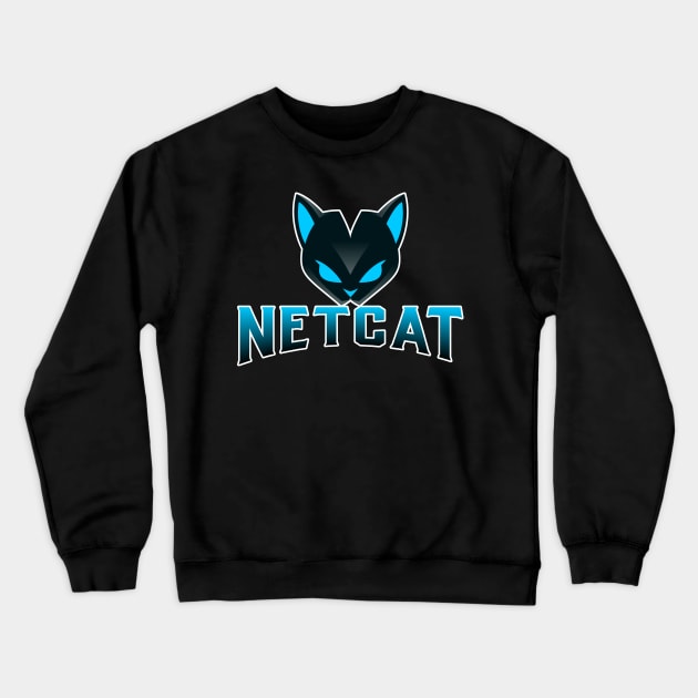 Cyber Security - Hacker - NetCat - Network Utility Crewneck Sweatshirt by Cyber Club Tees